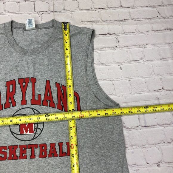 Vintage University of Maryland Basketball Men Tank Top Size Large B251 -18 - Picture 4 of 12